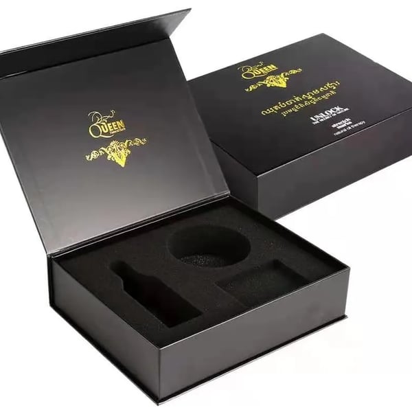 High Quality Luxury Corrugated Cardboard Box 2mm Thick Sponge Lined for Sex Toys and Sexual Kit Packaging Customizable