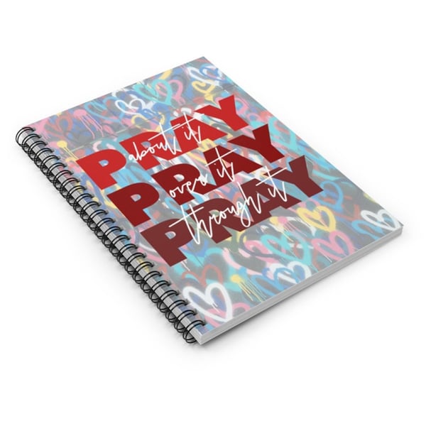 Low MOQ Self Publisher Custom Coloring Printing Spiral Notebook Pause Journal A5 Size Pray Journal Printing
