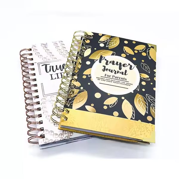 Low MOQ Self Publisher Custom Coloring Printing Spiral Notebook Pray Journal Inspiring Book Mini Book Self Care Printing