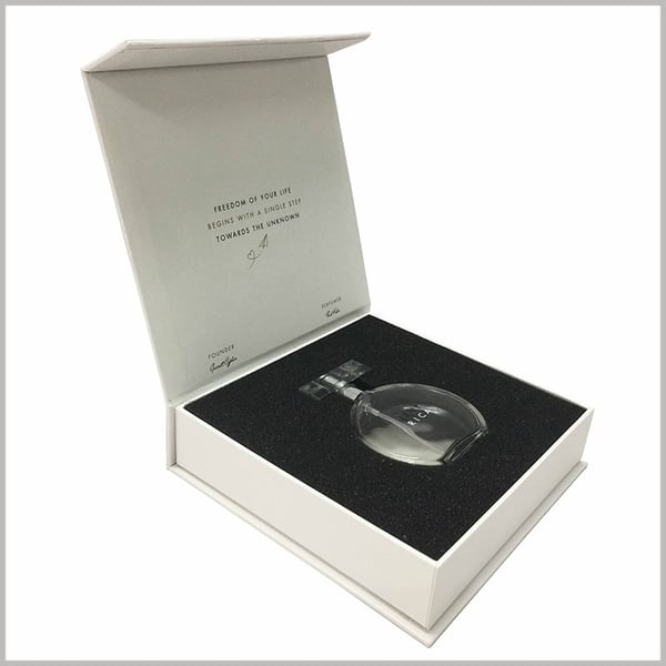 OEM & ODM Luxury Perfume Packaging Box with Embossed Logo Customizable Size Color Made Art Paper Corrugated Board Sponge Liner