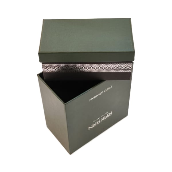 Swiss Arabian Luxury Embossed Logo Customized Cosmetic Hair Oil Perfume Box with Eva Insert